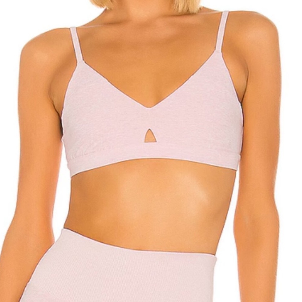 Alo yoga alosoft bra in pink heather
